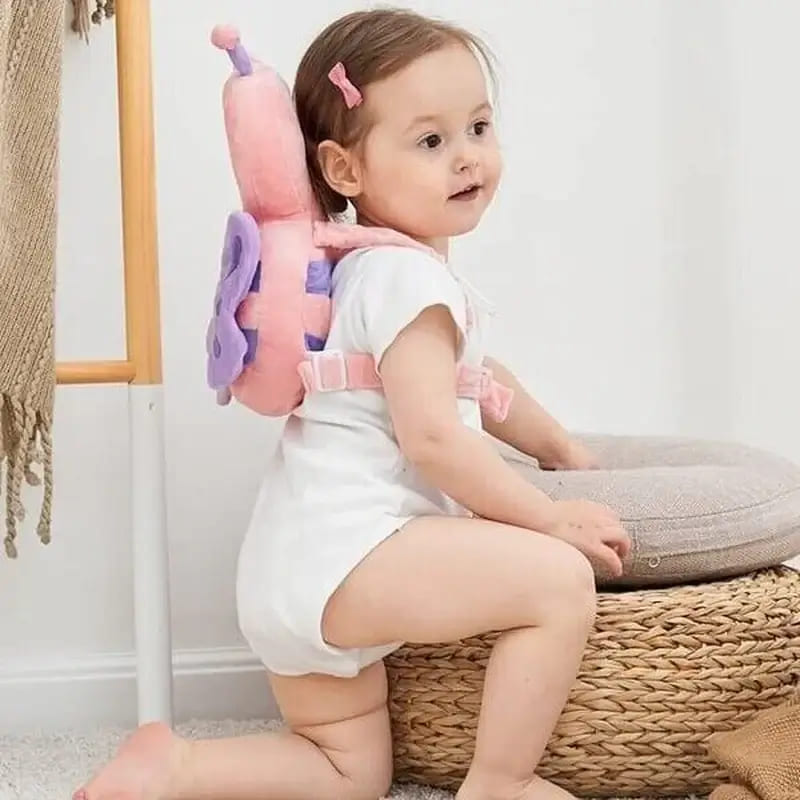 Baby-Kopfschutzkissen 1–3y- Sicherheits-Eckenschutz gegen Stürze und Rückenverletzungen, Engel-Biene Kantenschutz,